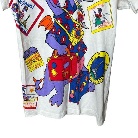 VTG Disney Figment All Over T Shirt Medium - Picture 3 of 8